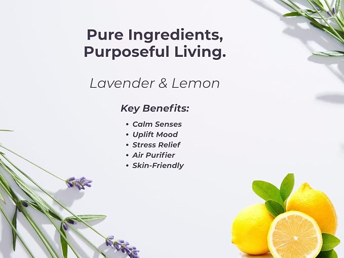 AIYE Essentials Lavender and Lemon Essential Oil Spray, 100% Pure Aromatherapy - Image 7