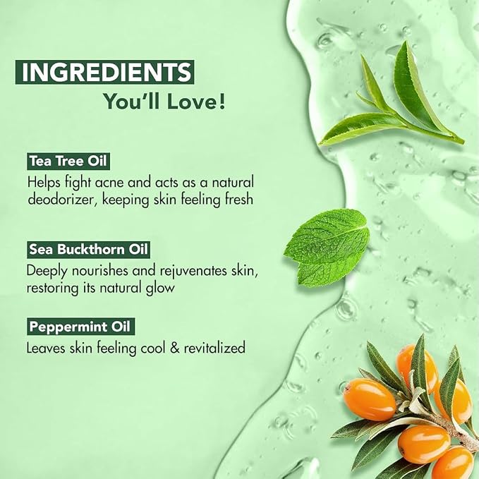 Botanic Hearth Tea Tree Body Wash 16 fl oz Natural Antifungal & Odor Control - Image 2