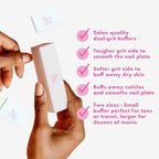 Olive & June Buffer Pack | 1 Full-Size + 2 Mini Nail Buffers - Image 3