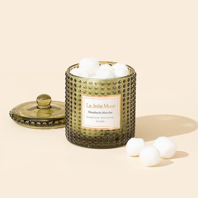 LA JOLIE MUSE Mandarin Matcha Candle, Citrus Candles - Image 7