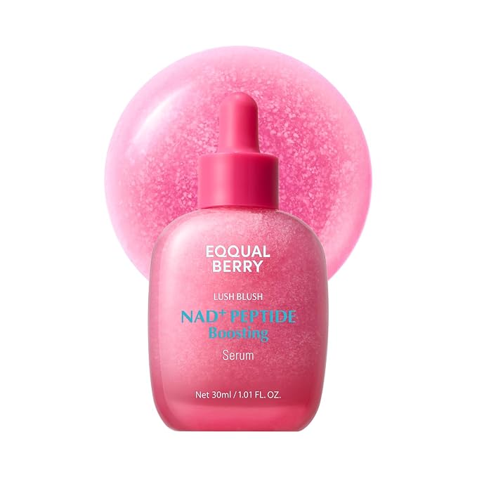 EQQUALBERRY NAD+ Peptide Boosting Serum – Niacinamide 2% + 14 Peptides + Vegan by EQQUALBERRY