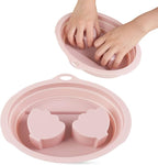Silicone Hand Soaking Bowl for Nail Art & Manicures – Foldable, Dual Hand Spa by RYAOLFLY