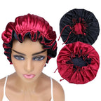 Adjustable Silk Satin Bonnet Hair Care Caps by Sugarmelon