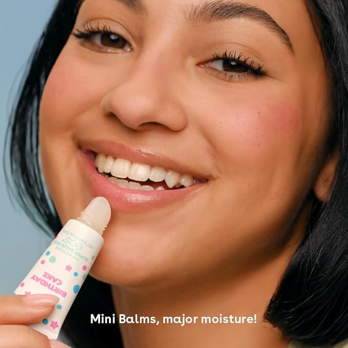 eos 24H Moisture Super Balm Minis- Crème de la Crème, Limited-Edition Lip Mask - Image 3