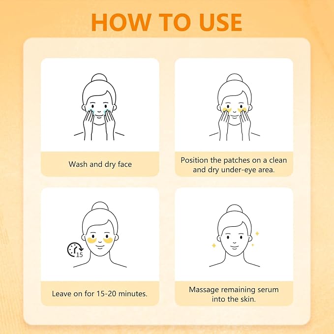 Under Eye Patches with Vitamin C & Caffeine 30 Pairs - Image 6