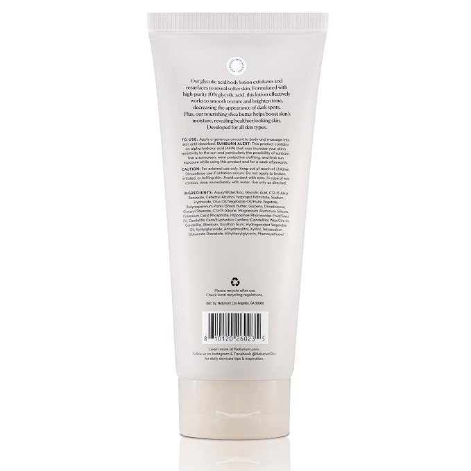 Naturium The Smoother Glycolic Acid Body Lotion, Resurfacing & Exfoliating - Image 7
