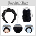 Beleki Spa Headband for Washing Face, Sponge Makeup Skincare Headband & - Image 2