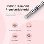 MelodySusie 2mm Barrel Shape Cuticle Clean Nail Drill Bit 3/32'', Professional - Image 6
