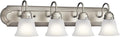 Kichler 30" 4-Light Vanity Bath Light in Brushed Nickel, Modern Bathroom Light by Kichler