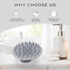 Meartchy Silicone Scalp Massager Shampoo Brush, Scalp Brush - Image 5
