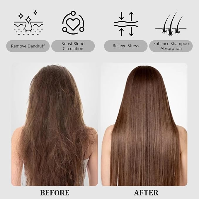 Scalp Massager with Long Handle Hair Growth, Soft Silicone Scalp Scrubber - Image 8