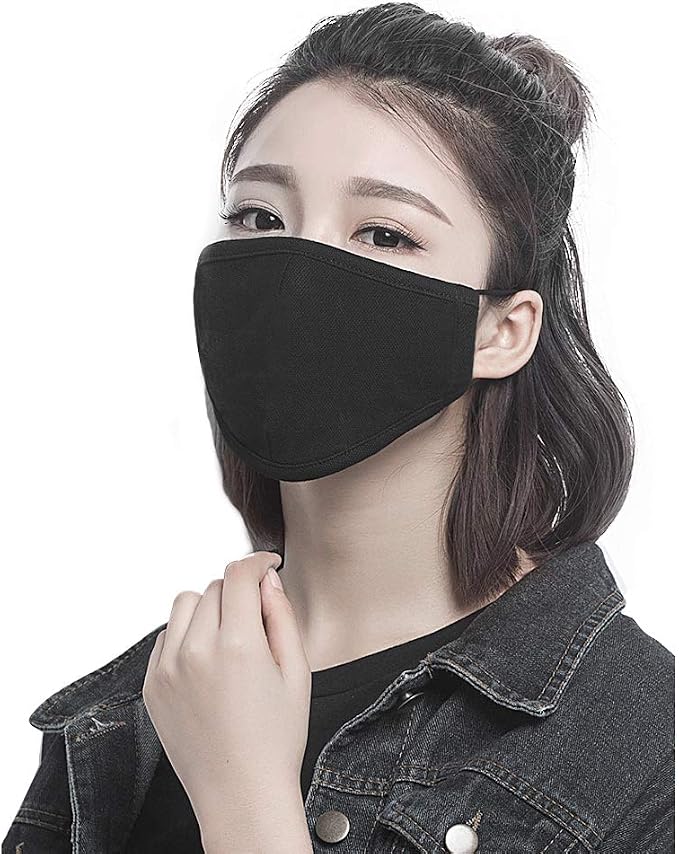 FECEDY 6pcs/Pack Black Mask Windproof Dustproof Masks Breathable Reusable Washed - Image 6