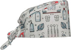 Working Cap Scrub Caps with Sweatband Adjustable Tie Back Hat Nurse Surgical by Unknown