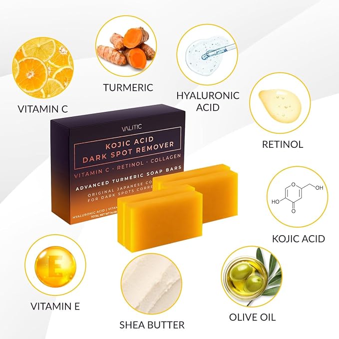 Valitic Kojic Acid Dark Spot Remover Soap Bar - Image 5