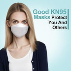LEMENT KN95 Face Masks 50 Pack, Breathable Comfortable Disposable KN95 Mask - Image 6