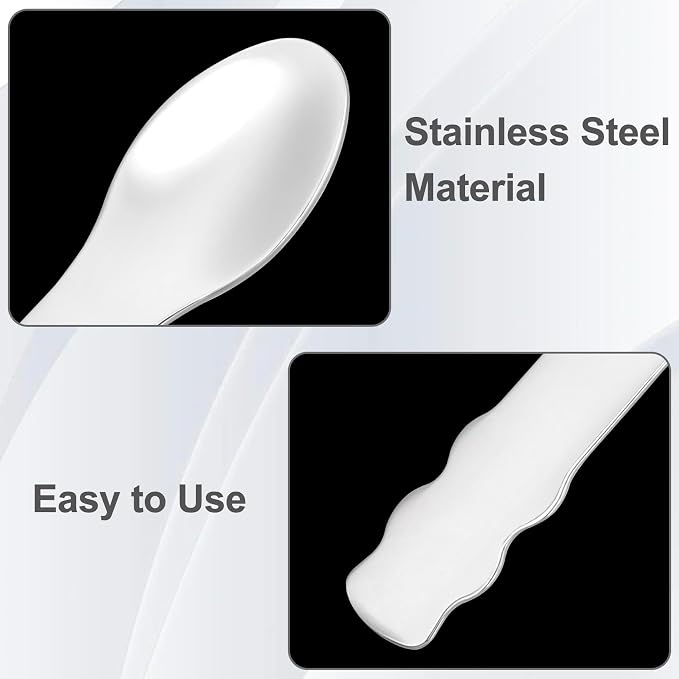 Pndeyo 3pcs Mini Stainless Steel Makeup Spatula, Reusable Cosmetic Cream - Image 3