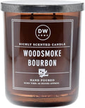 DW Home Woodsmoke Bourbon Scented Candle – Smoked Vanilla, Oak Aged Bourbon & by DWHome