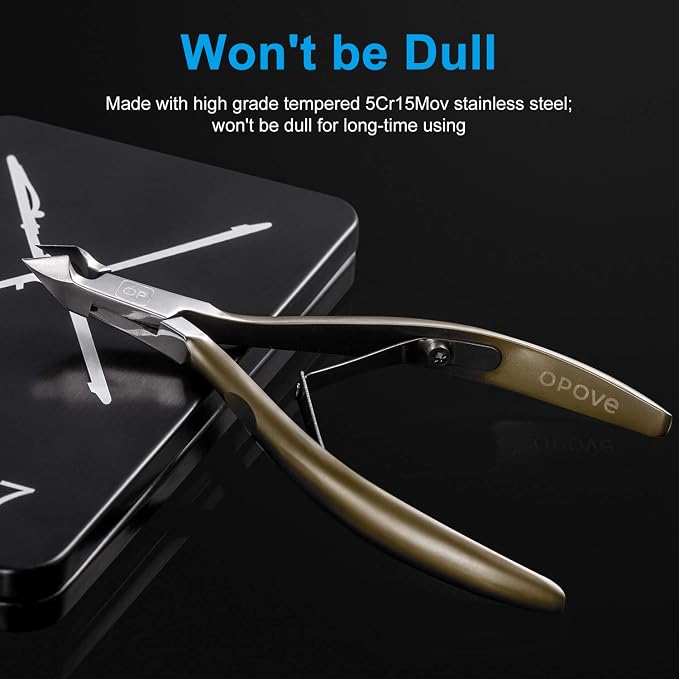 Cuticle Nippers 3/4 Cuticle Trimmer Clippers Stainless Steel Scissors Extremely - Image 3