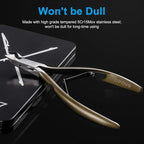 Cuticle Nippers 3/4 Cuticle Trimmer Clippers Stainless Steel Scissors Extremely - Image 3