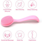 HINZIC Silicone Manual Facial Cleansing Brush, Skin Friendly Waterproof Face - Image 7