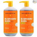 Alaffia Body Wash, EveryDay Shea, Unscented 2-Pack – Gentle Skin Cleanser by Alaffia