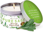 Magnificent 101 Long Lasting Pure White Sage Candle - 6 Oz - 35 Hour Burn Time by Magnificent101