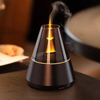 Flame Essential Oil Diffuser, Upgrade 7 Colour Lights Aromatherapy Diffuser by Gzvxuny