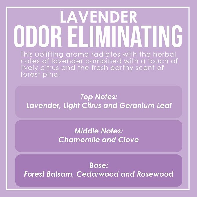 Lavender Odor Eliminating Highly Fragranced Candle - Image 4