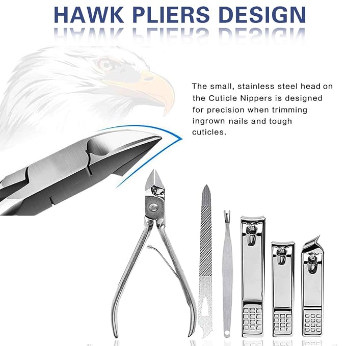 Manicure Set Pedicure Kit Professional 19 Pcs Nail Clipper - Image 3