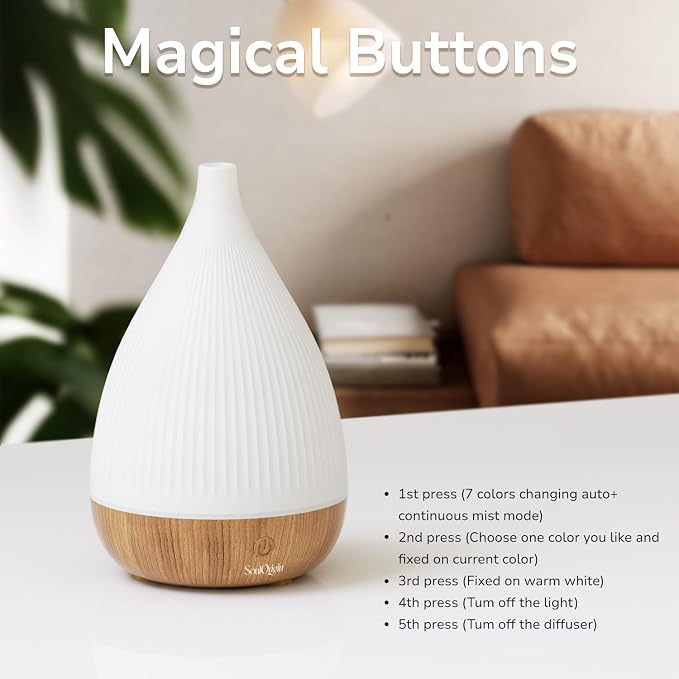 SOULORIGIN Ultrasonic Essential Oil Diffuser, Home Fragrance Aroma Diffuser - Image 7