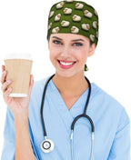 Alligator Ice Cream Working Cap, Scrub Cap - Image 6