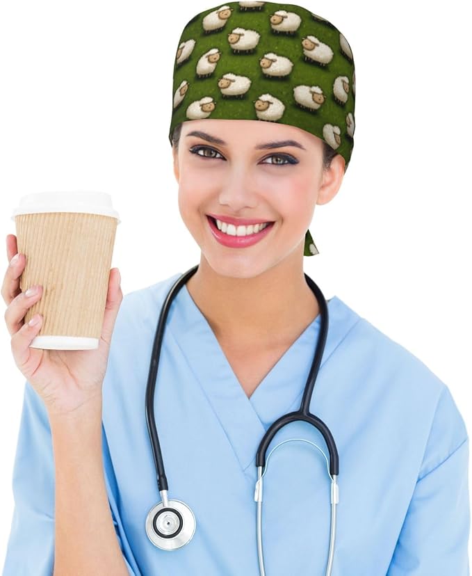 Alligator Ice Cream Working Cap, Scrub Cap - Image 6