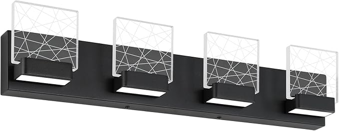 Aipsun Black Bathroom Light Fixtures Modern Vanity Lighting Fixtures LED Vanity by Aipsun