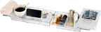 Expandable Bathtub Tray for Tub, Waterproof Bathroom Storage, Bath Organizer by Unknown