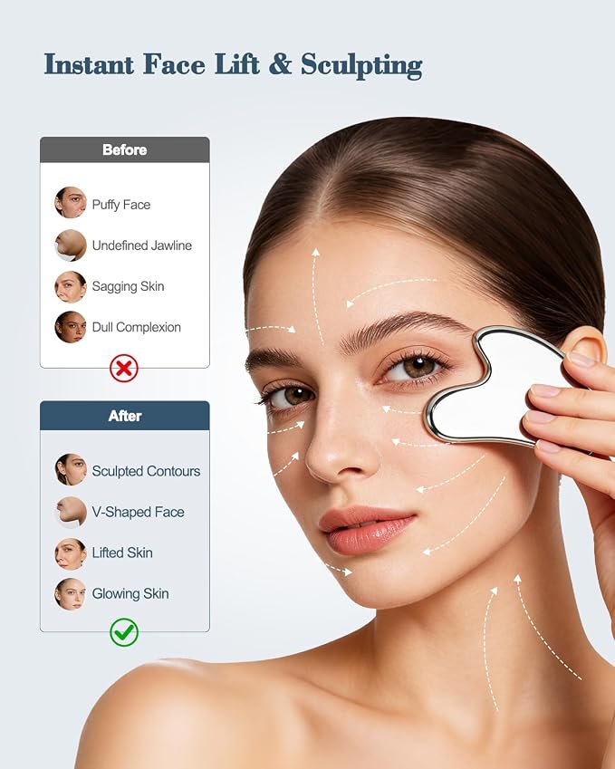 airogym 2 in 1 Stainless Steel Gua Sha Massage Tool - Image 5