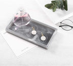 Luxspire Bathroom Vanity Tray, 8 x 4 inch Resin Dresser Jewelry Ring Dish Tank - Image 3