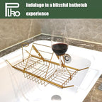 PLKO Bathtub Tray, Stainless Steel Shower Bathtub Caddy Tray - Image 4