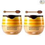 2 PCS Bee Lip Balm Honey Pot, Honey Propolis Lip Mask Moisturizing Moisture by WFWJ