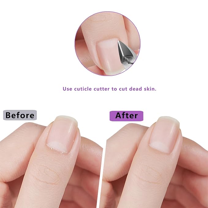 Cuticle Trimmer with Cuticle Pusher and Scissors, Cuticle Remover Professional - Image 4