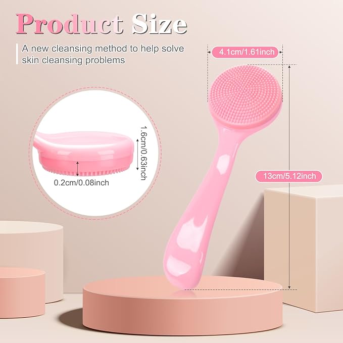 Silicone Manual Facial Cleansing Brush, NADUSEP 2 Pack Skin Friendly Soft - Image 2