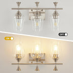 Bathroom Light Fixtures, Brushed Nickel Vanity Lights - Image 3