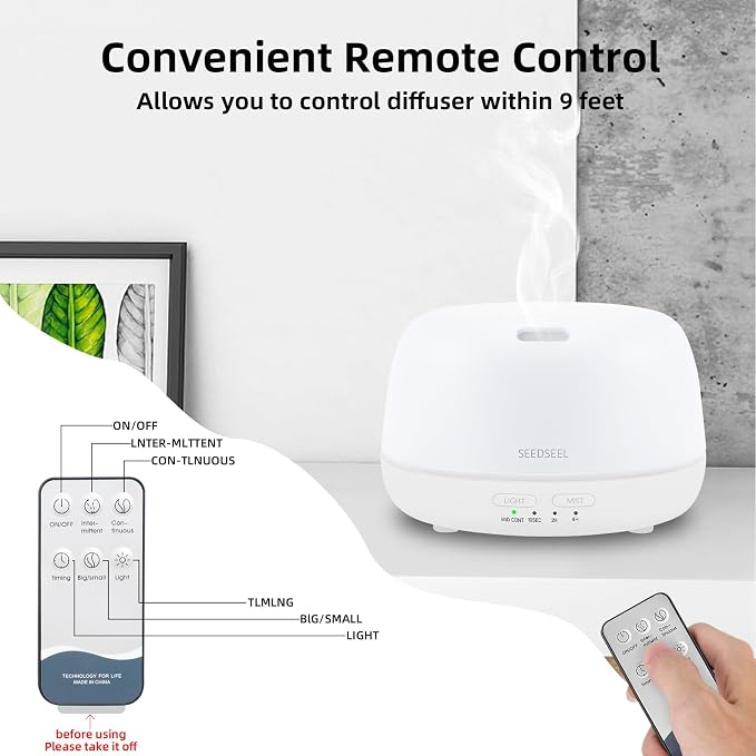 SEEDSEEL 300ML Essential Oil Diffuser - Image 5