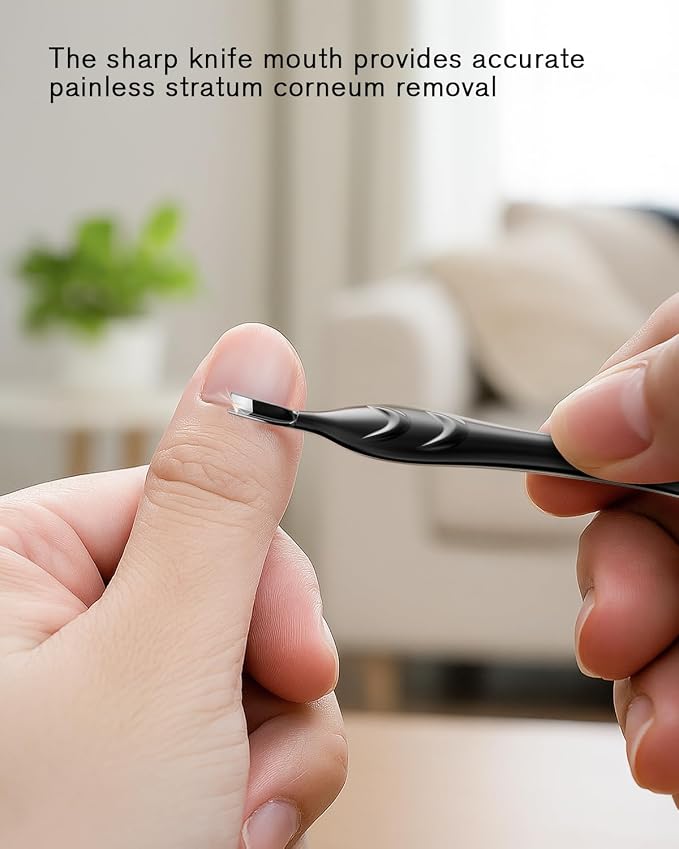 FERYES Cuticle Pusher with Fork, 2-in-1 Cuticle Trimmer Nail Care Tool - Image 4