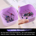 Nail Tool Sterilizer Box Plastic Disinfectant Container - Image 4
