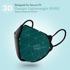 LEMENT KN95 Face Masks, 50 Pack Breathable Cup Dust Disposable Masks - Image 4