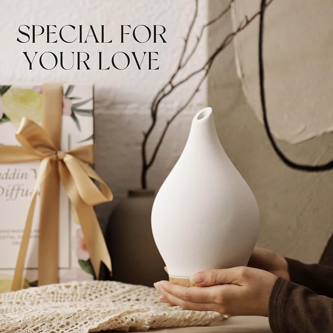 Porseme 150ml Essential Oil Diffuser Ceramic Color Changing Aroma Air Diffusers - Image 6