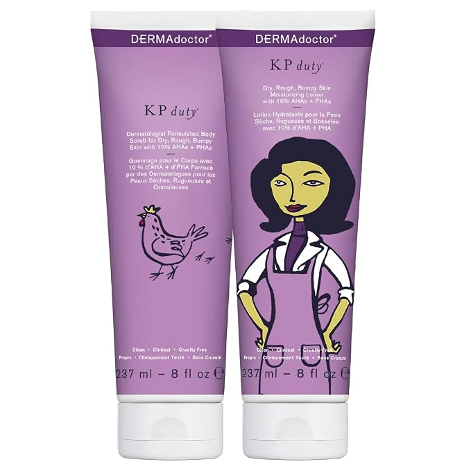 DERMAdoctor KP Bump Eraser Body Scrub and Lotion Kit Dermatologist Formulated - Image 9