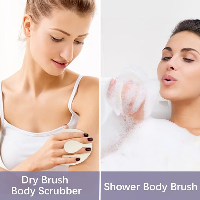 Dry Brushing Body Exfoliating Brush, Anti Slip Body Scrubber - Image 6