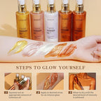 Liyalan Shimmer Body Oil Rose Gold 5 Color Bronze Face Glow Pearl Highlighter - Image 3