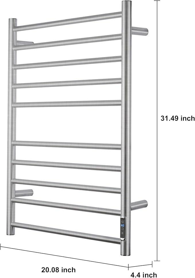 Heated Towel Racks for Bathroom, Wall Mounted Electric Towel Warmer Racks - Image 4